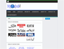 Tablet Screenshot of myjobshub.com